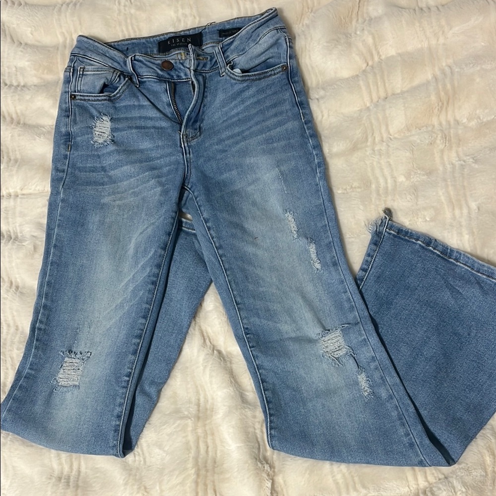 Guess Light Blue Distressed Women's Jeans
